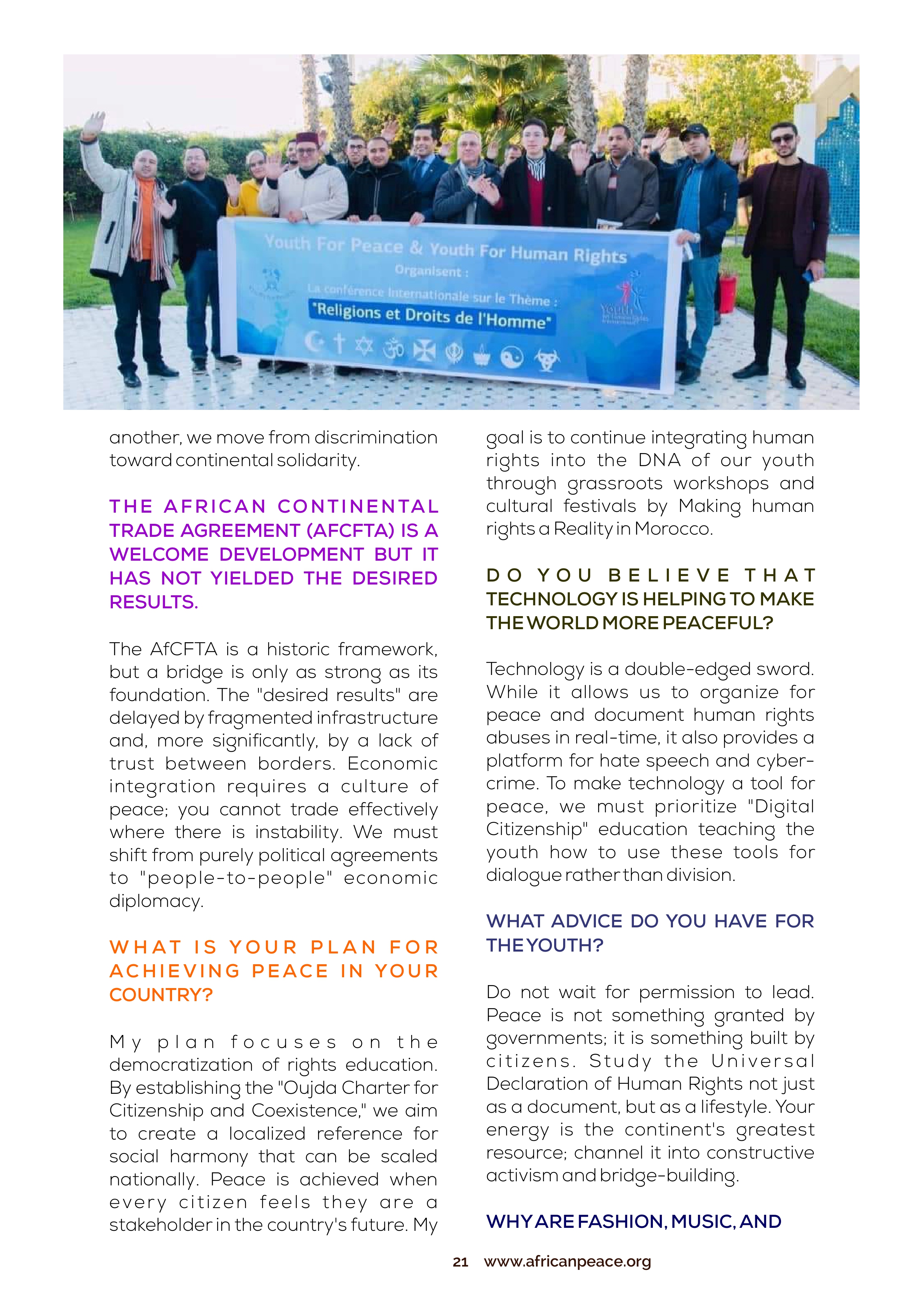 African Peace Magazine Page 21